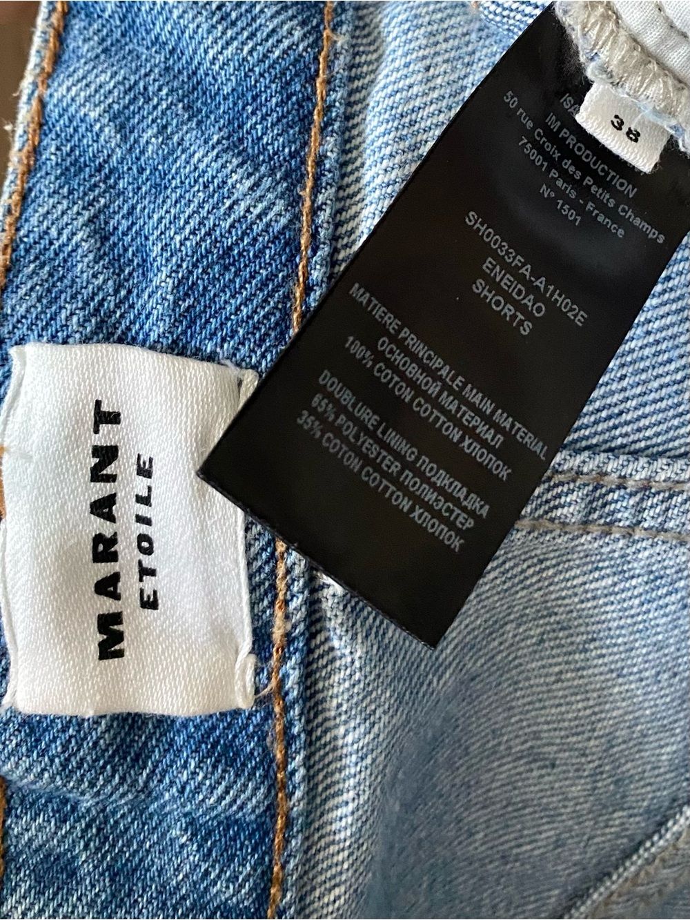 Isabel Marant eneidao denim shorts - Picture 6 of 9
